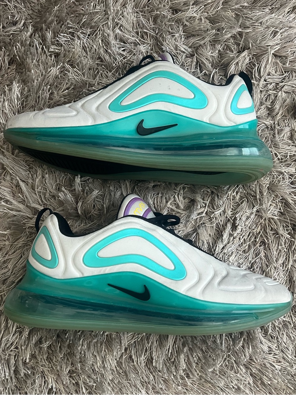 Nike Men’s Air Max 720 White Teal Wave Sneakers
